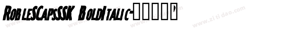 RobleSCapsSSK BoldItalic字体转换